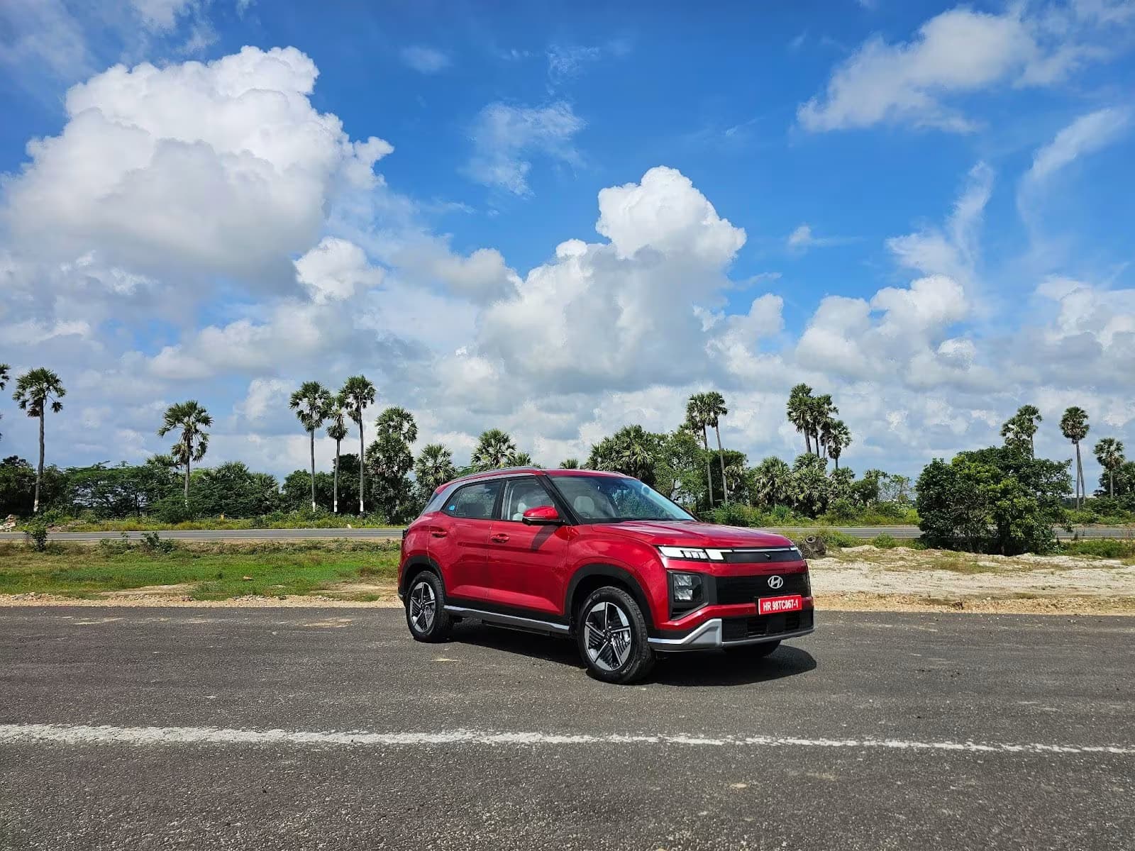 Checking out the Creta EV in Chennai